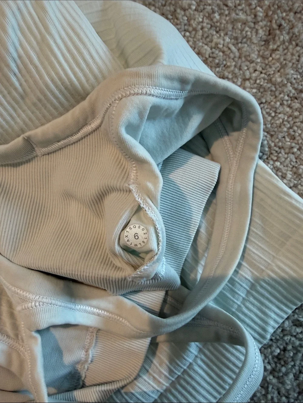 lululemon athletica Ribbed Racerback Tank - Cream/Off-White
